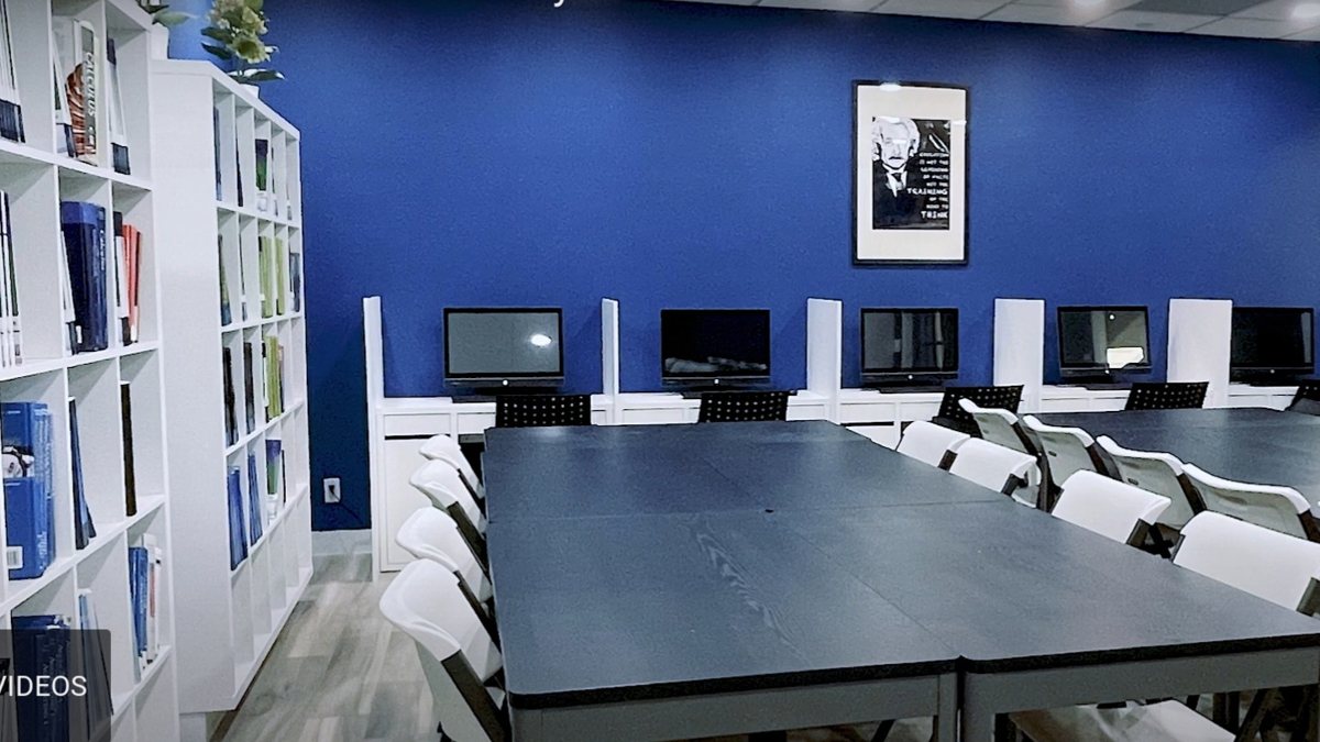 Library and computer study area